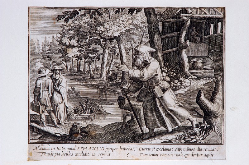 Ambito fiammingo prima metà sec. XVII, S. Efisio eremita