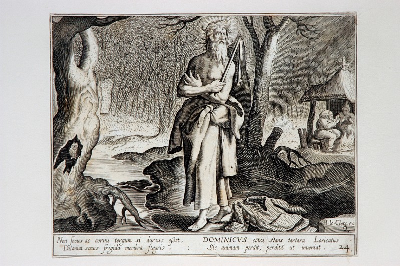 Ambito fiammingo prima metà sec. XVII, S. Domenico eremita