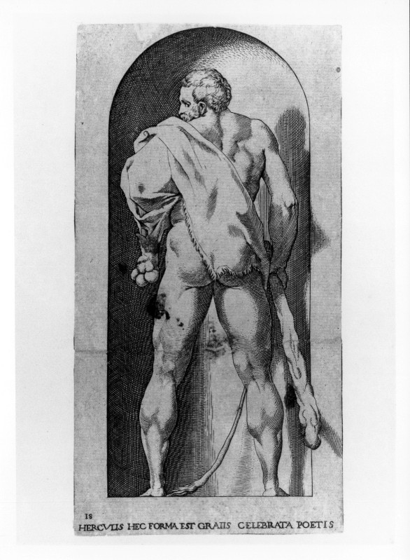 Caraglio J. (1526), Ercole di spalle 1/2