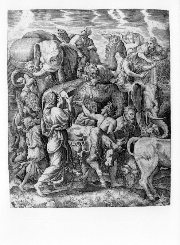 Ambito mantovano (1570-1580), Corteo di buoi ed elefanti