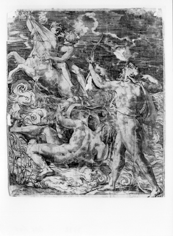 Caraglio J. (1524), Ercole uccide Nesso