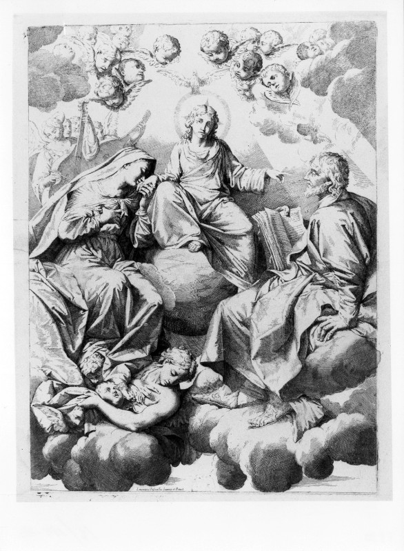 Pasinelli L. seconda metà sec. XVII, Gesù Cristo e la Madonna in gloria