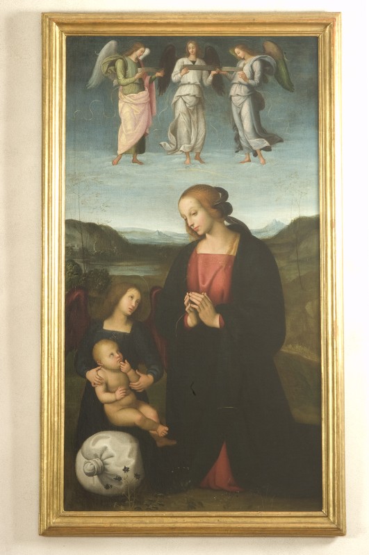 Bottega di Perugino primo quarto sec. XVI, Madonna del sacco