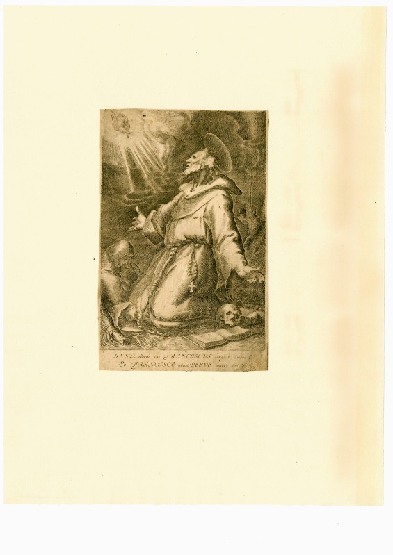 Ambito fiammingo secondo quarto sec. XVII, Stimmate di S. Francesco d'Assisi