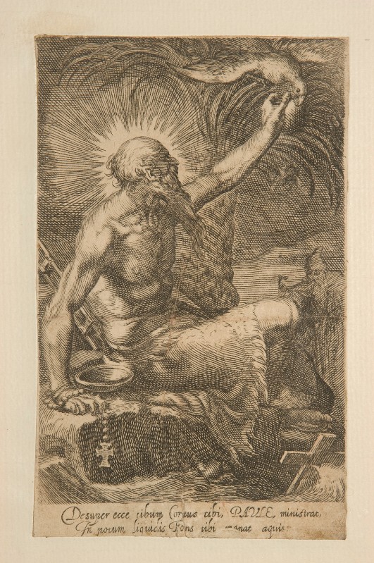 Ambito fiammingo secondo quarto sec. XVII, S. Paolo eremita