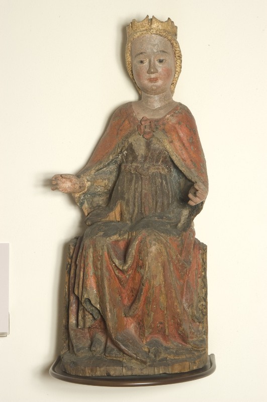 Bottega veronese seconda metà sec. XIV, Madonna in trono