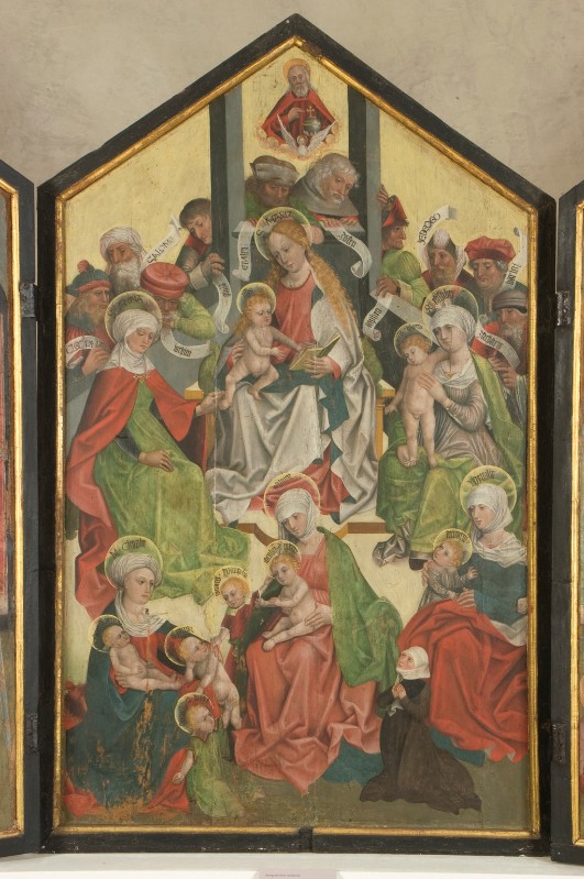 Bottega tedesca (ante 1501), Sacra parentela e donatrice