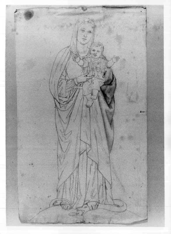 Campochiesa L. (1885), Studio per Madonna immacolata con Gesù Bambino
