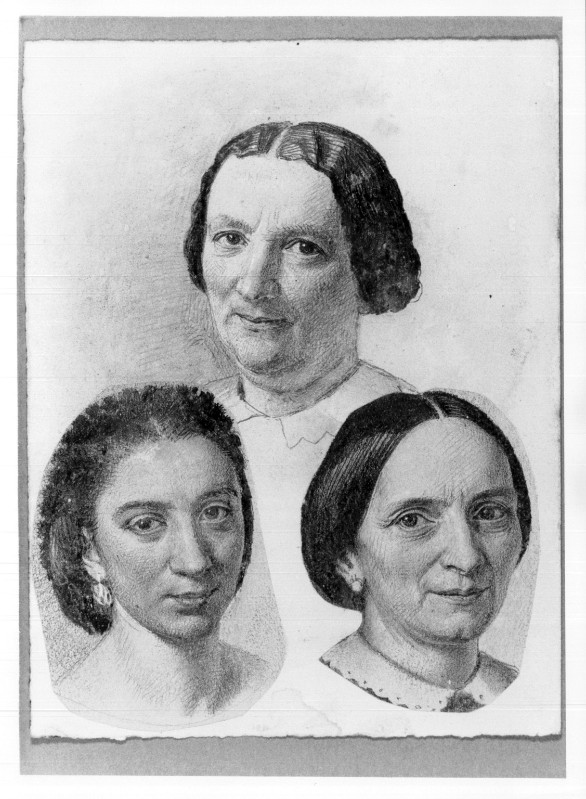 Campochiesa L. secc. XIX-XX, Studio per tre ritratti femminili