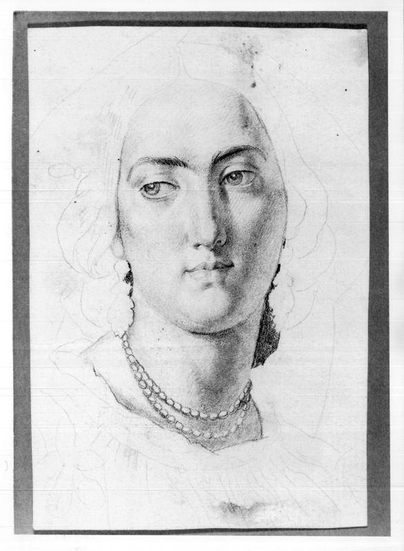 Campochiesa L. secc. XIX-XX, Studio per ritratto femminile con collana