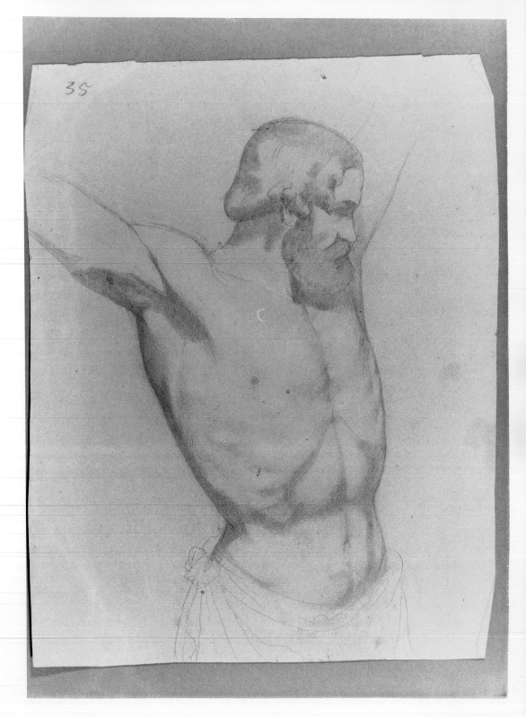 Campochiesa L. secc. XIX-XX, Studio di figura con braccia alzate