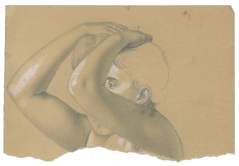 Campochiesa L. secc. XIX-XX, Studio di figura con braccia alla testa