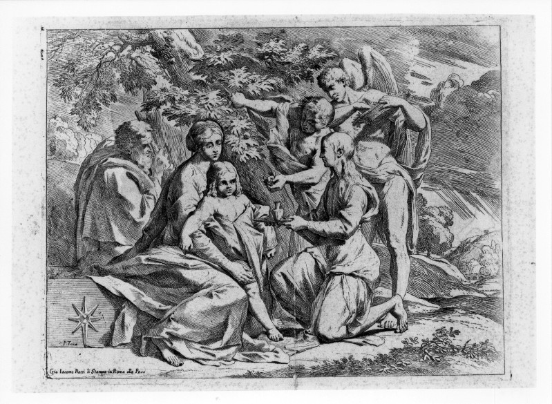 Testa P. (1642-1644 circa), Sacra Famiglia con angeli
