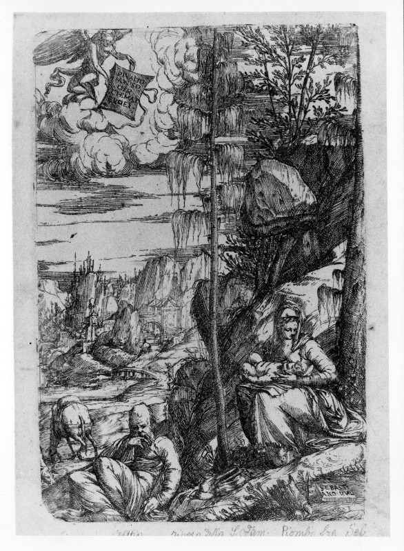 De' Valentinis S. (1550-1555 circa), Riposo nella fuga in Egitto