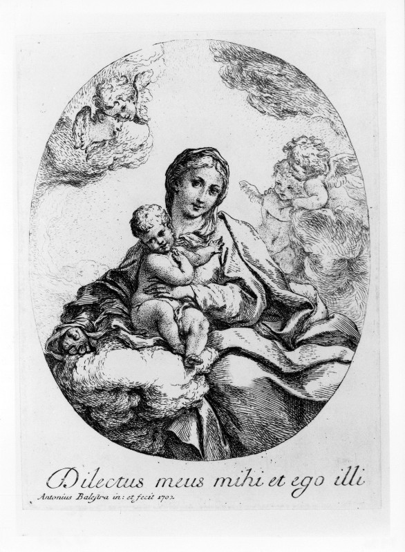 Balestra A. (1702 circa), Madonna con Gesù Bambino e angioletti
