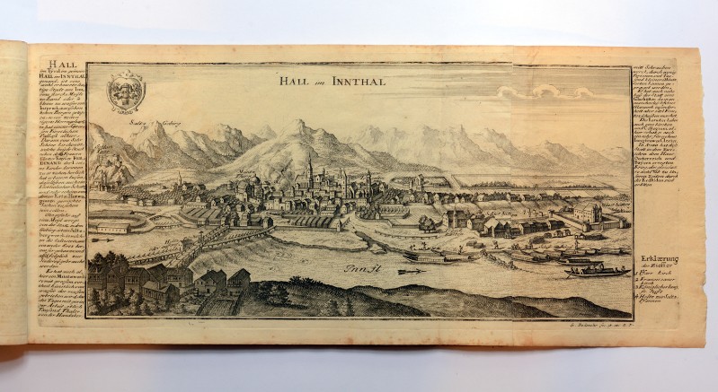 Bodenehr G. (1715 circa), Veduta di Hall in Tirolo