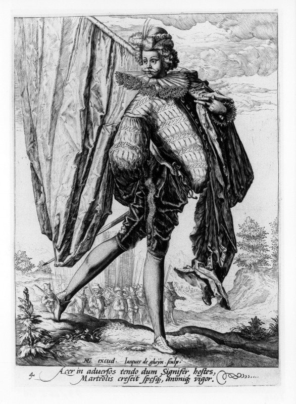De Gheyn J. II (1587), Soldato portainsegne
