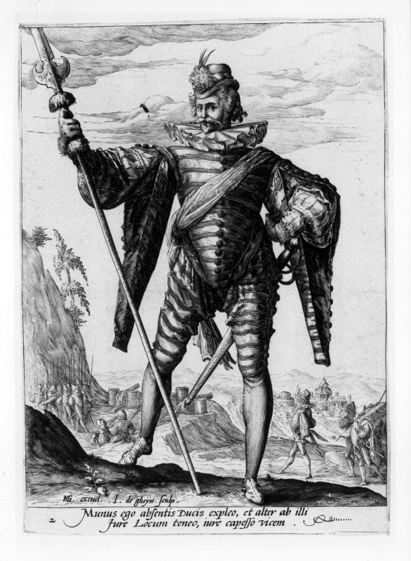 De Gheyn J. II (1587), Ufficiale luogotenente colonnello