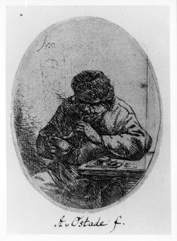 Van Ostade A. (ante 1647), Fumatore di pipa