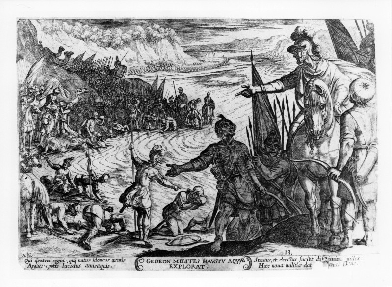 Tempesta A. (1613), Gedeone sceglie i suoi soldati