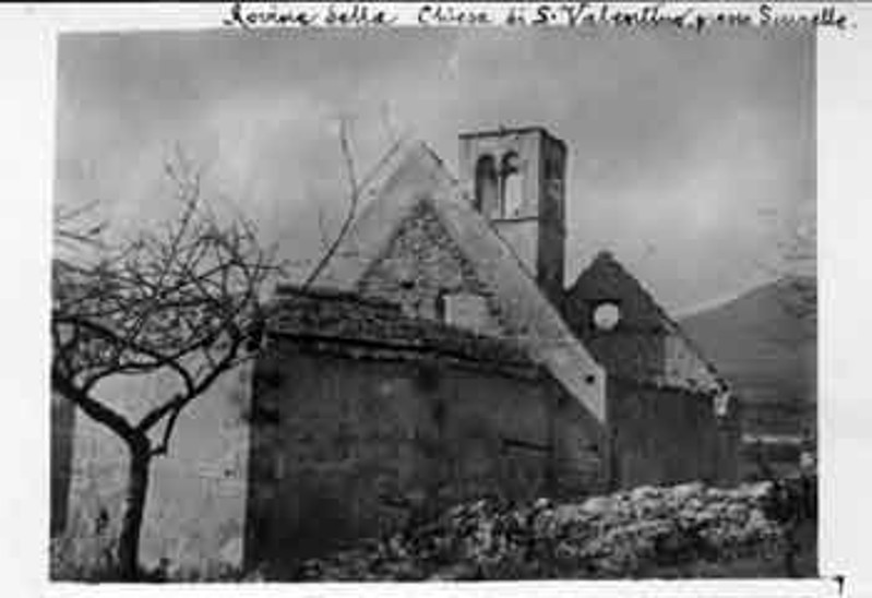 Refatti C. (1918-1919), Rovine della chiesa di San Valentino a Scurelle