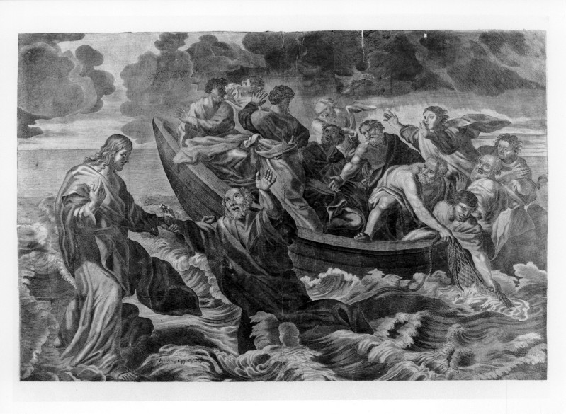 Capelli P. prima metà sec. XVIII, Gesù Cristo salva S. Pietro dalle acque