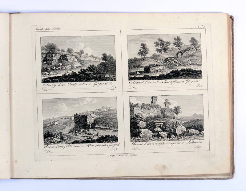 Morel F. (1810 circa), Vedute delle rovine ad Agrigento e a Selinunte