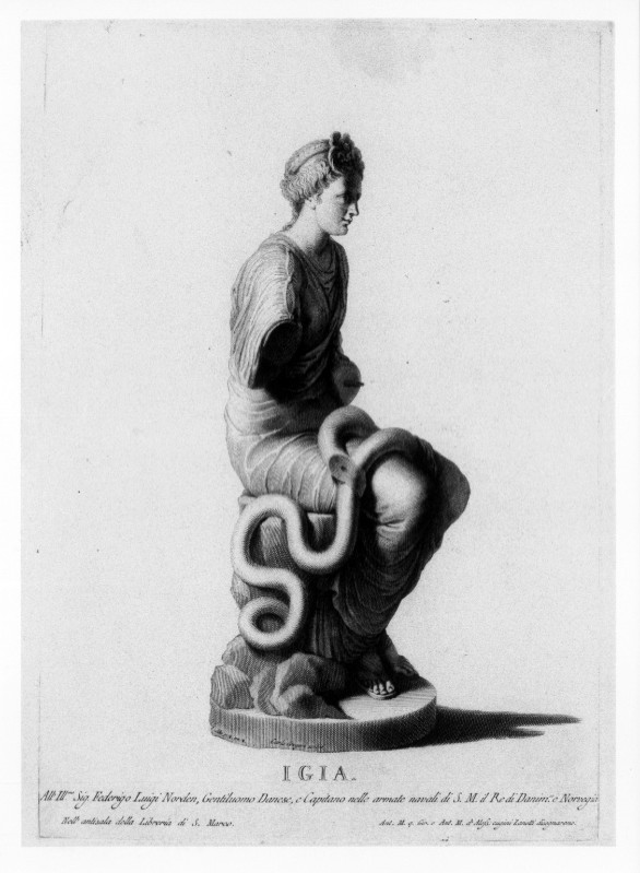 Gregori C. B. (1740-1743), Statua di Igia