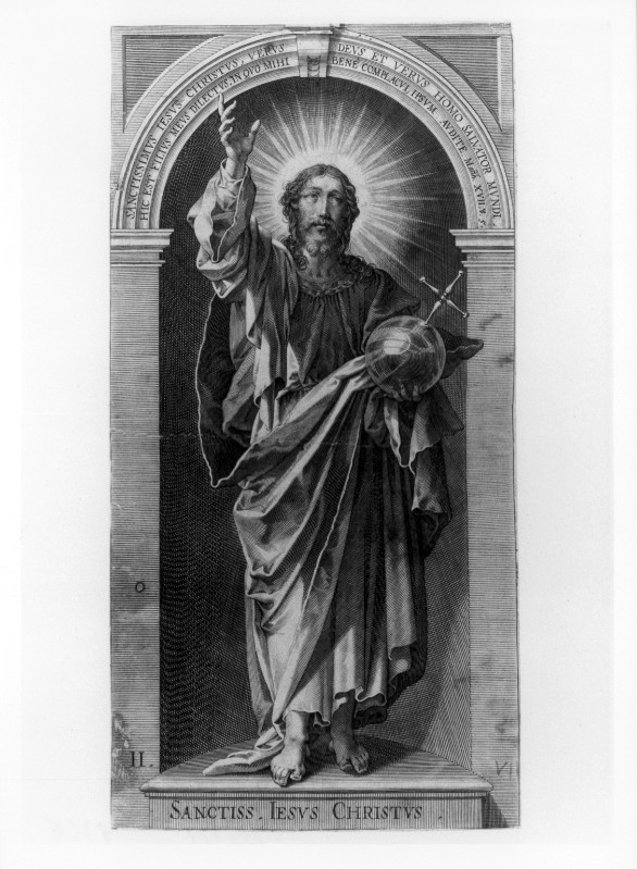 Ambito italiano seconda metà sec. XVI, Gesù Cristo benedicente