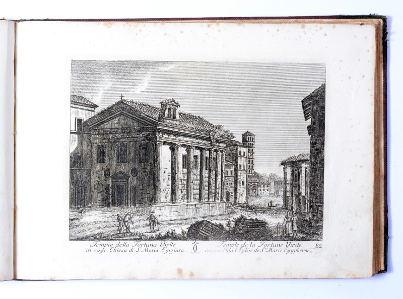 Calcografia Antonelli G. sec. XIX, Tempio di Portuno a Roma