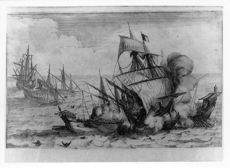 Callot J. (1617), Battaglia navale tra il Granduca di Toscana e i turchi