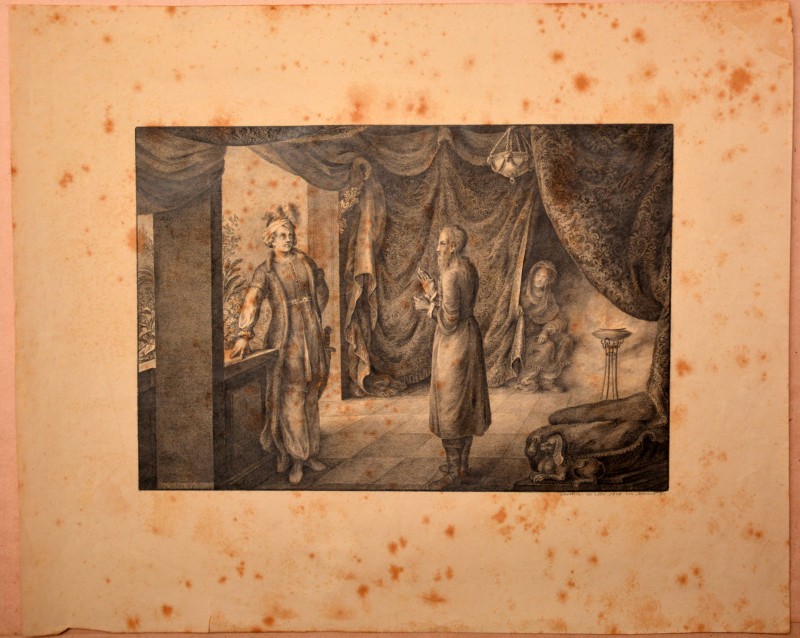 Grossrubatscher J. (1829), Messaggero parla a un sultano
