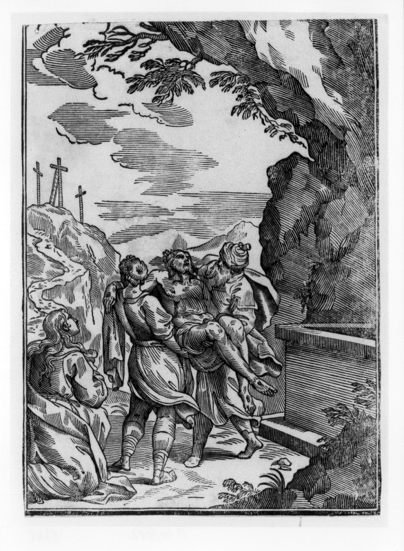 Ambito italiano seconda metà sec. XVI, Gesù Cristo trasportato al sepolcro