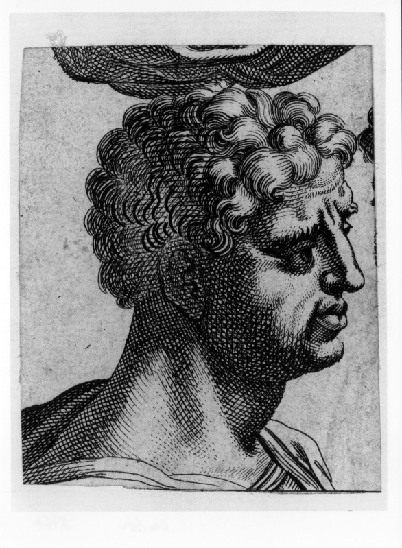 Ambito italiano (1700-1720 circa), Particolare di testa maschile