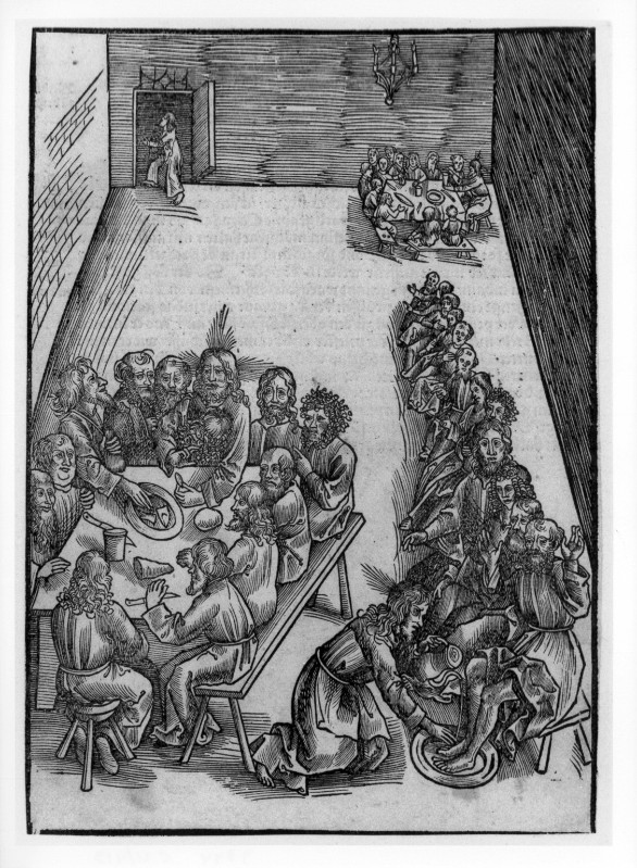 Graf U. il Vecchio (1507 circa), Ultima cena e lavanda dei piedi
