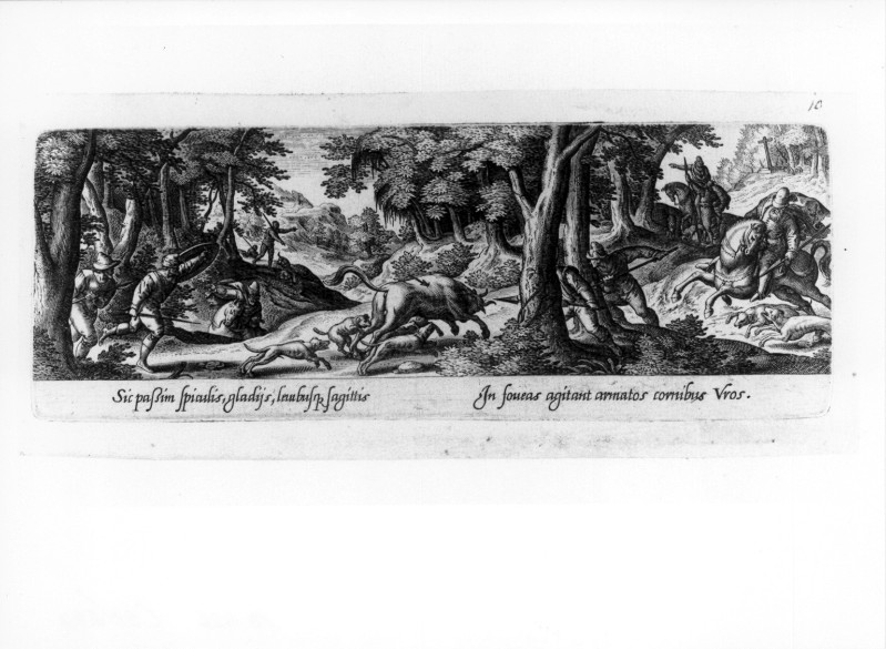 Galle P. (1582), Caccia al toro