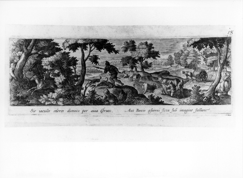Galle P. (1582), Caccia al cervo