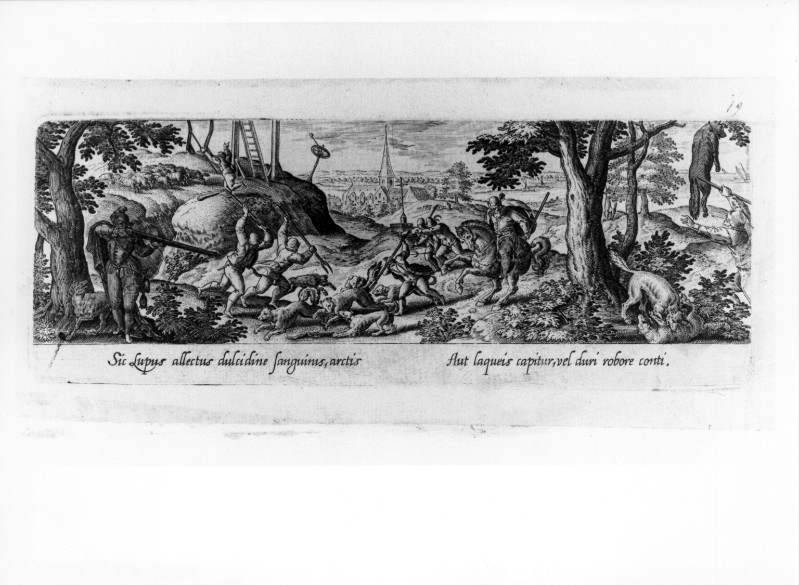 Galle P. (1582), Caccia al lupo