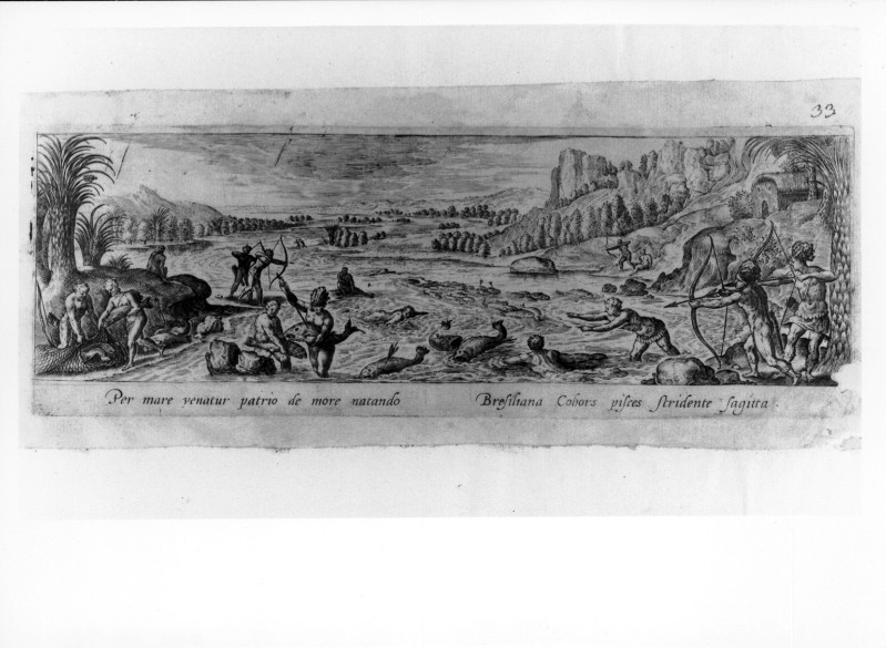 Galle P. (1582), Pesca nel fiume