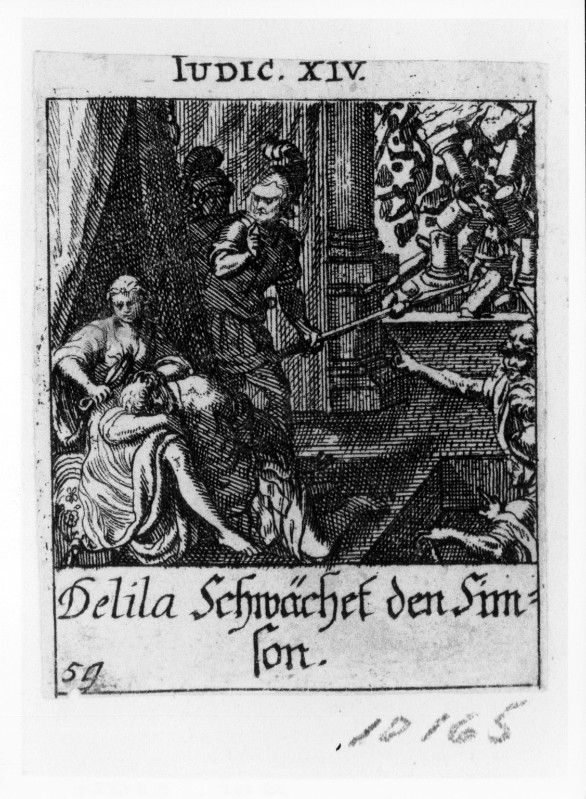 Küsel J. C.-Küsel M. M. (1688-1700), Sansone con Dalila e distruzione del tempio