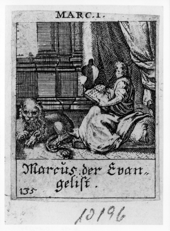 Küsel J. C.-Küsel M. M. (1688-1700), S. Marco Evangelista scrive il vangelo