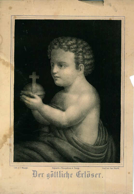 Waage C. sec. XIX, Gesù Bambino redentore