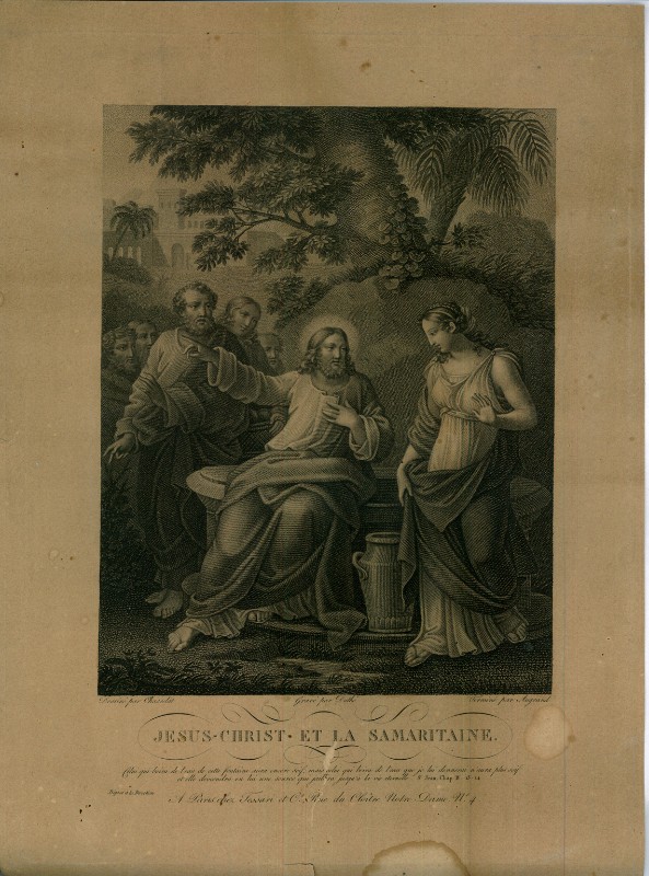Duthé J.-Augrand P.  sec. XIX, Gesù Cristo e la samaritana