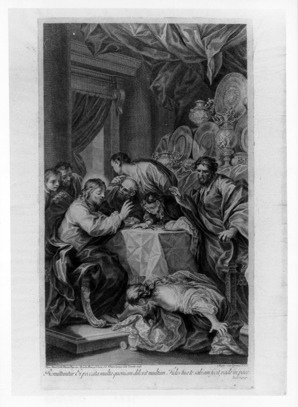 Wagner J. (1750-1760 circa), Cena in casa di Simone il fariseo