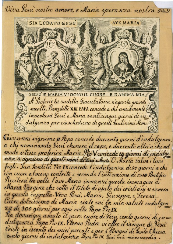 Piccini I. secc. XVII-XVIII, Nome di Gesù