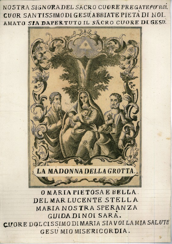Calcografia Remondini sec. XVIII, Nozze mistiche di S. Caterina 1/2