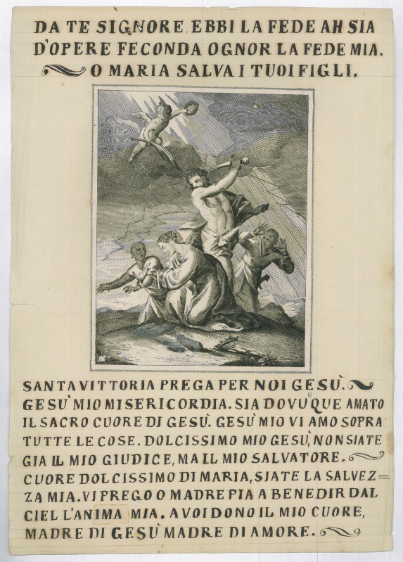 Calcografia Remondini sec. XVIII, Decapitazione di S. Eurosia