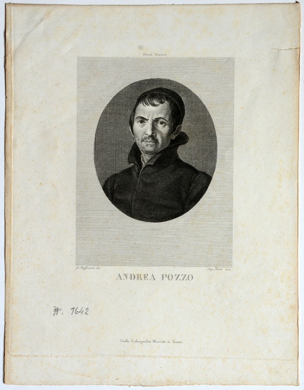 Testa A. (1829-1830), Ritratto di Andrea Pozzo 3/4