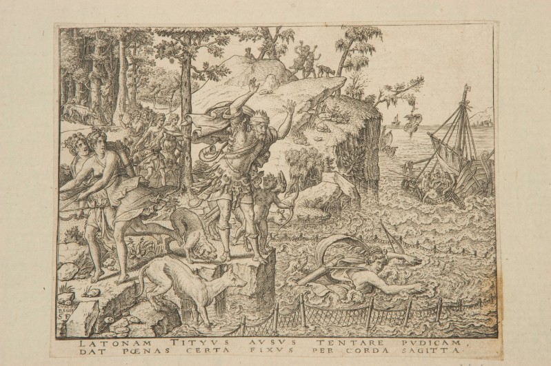 Delaune E. (1547-1548), Britomarte si annega per sfuggire a Minosse 2/2