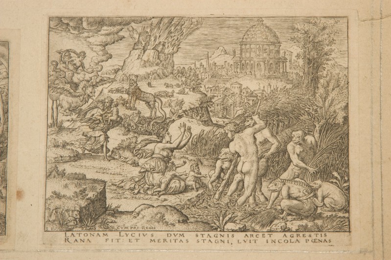 Delaune E. (1547-1548), Latona trasforma i pastori della Licia in rane